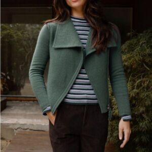 NEW Margaret O'Leary Forest Green Women's Cardigan